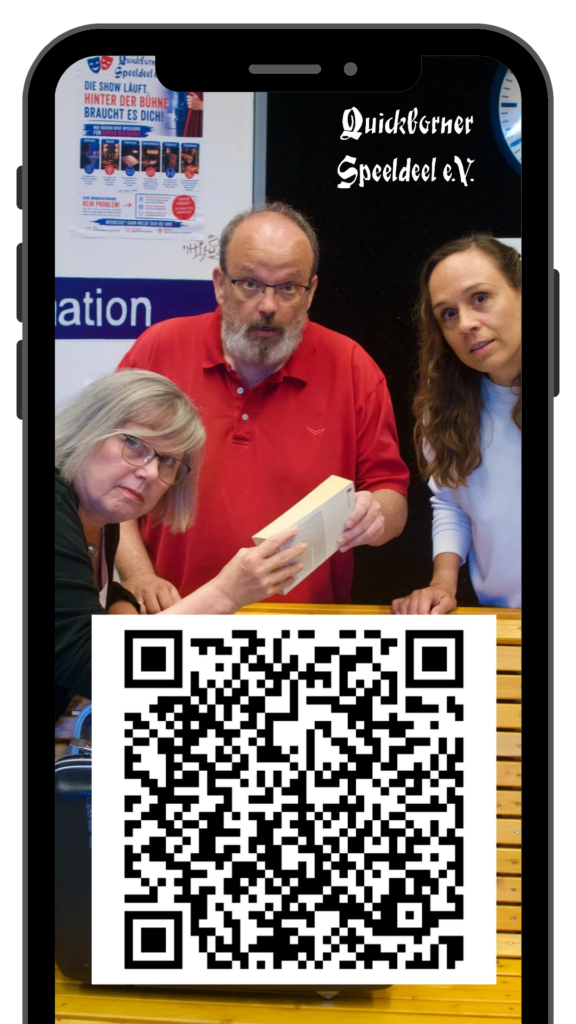 Handy mit QR-Code für Online-Tickets